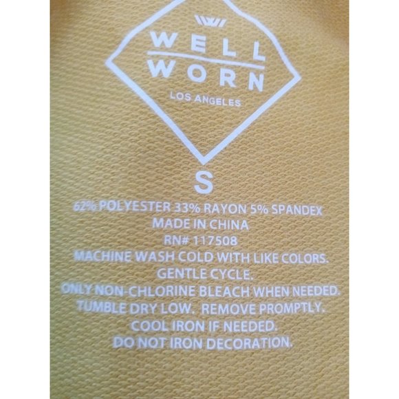 Latino Heritage Women's Small Poderosa Yellow Sweatshirt - Picture 6 of 8